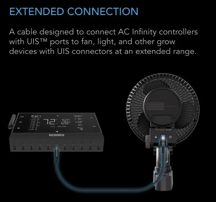 AC Infinity UIS Controller Cable, Male to Male