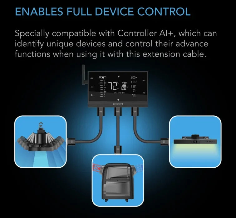 AC Infinity UIS Controller Cable, Male to Male