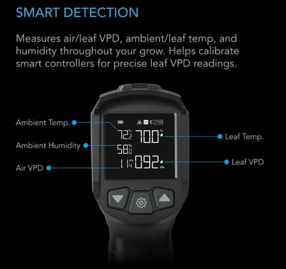 AC Infinity VPD Thermometer A highly innovative laser thermometer gun designed to instantly measure leaf VPD, air VPD,