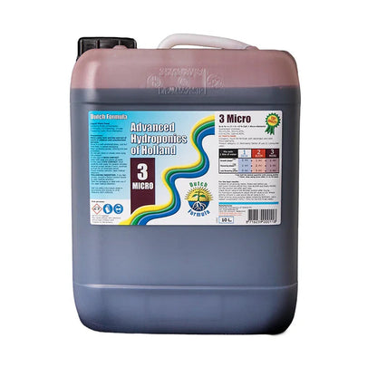 Advanced Hydroponics of Holland Dutch Formula 3 Micro Dutch Formula 3 Micro from Advanced Hydroponics of Holland is the