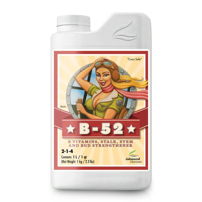 Advanced Nutrients B52 Feeding vitamins to plants results in huge rewards, especially during harvest time. B Vitamins