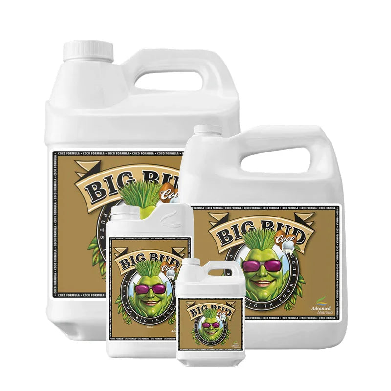 Advanced Nutrients Big Bud Coco Big Bud Coco takes the classic Big Bud formula and optimises it for use in coco coir. It