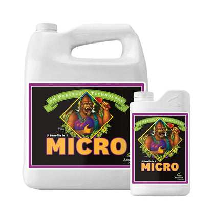 Advanced Nutrients PH Perfect Micro Advanced Nutrients Micro is part of the pH Perfect Grow Micro Bloom set of nutrients.