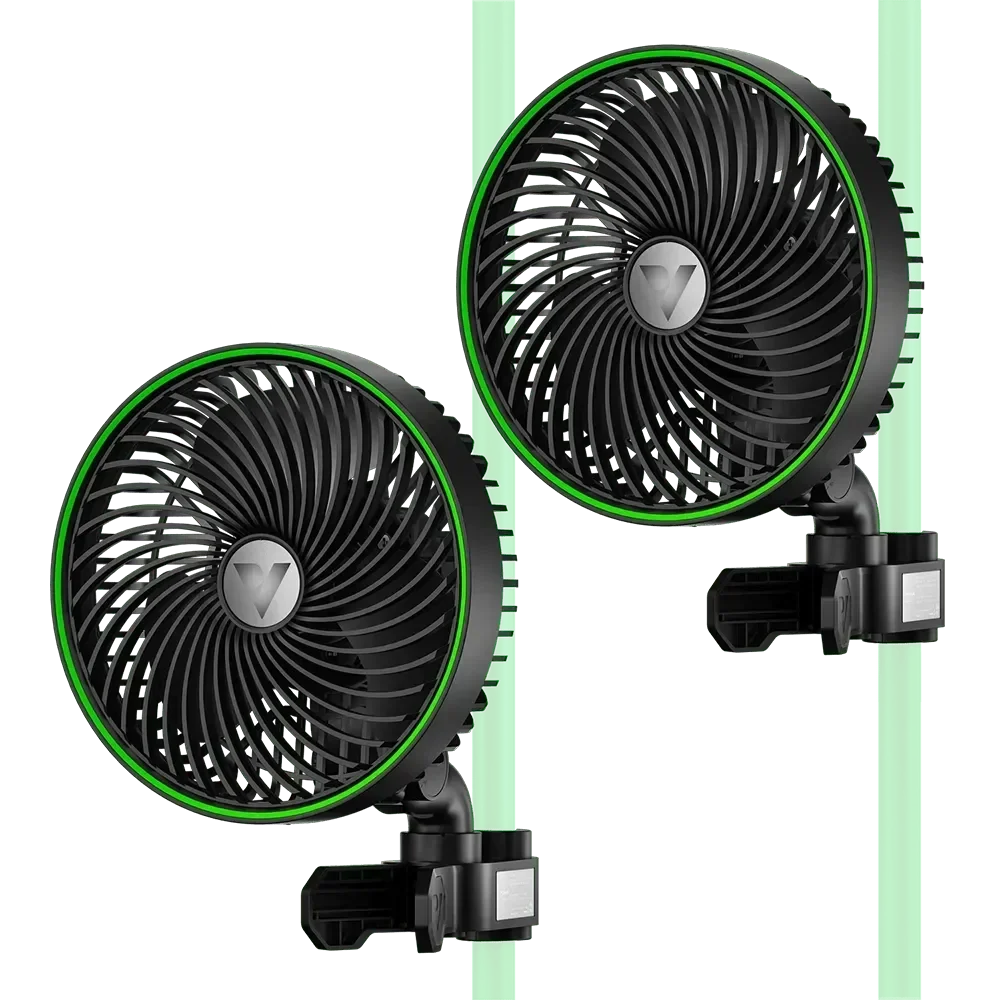 AeroWave Fan - E6 Oscillation Clip-on Fan - 6" White - DiscountHydro.com - 48.99 - Fans & Filters > Circulations Fans, Vivosun