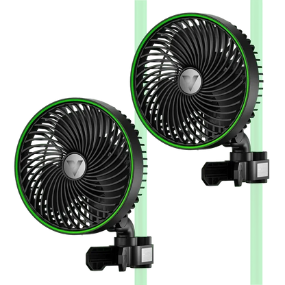 AeroWave Fan - E6 Oscillation Clip-on Fan - 6" White - DiscountHydro.com - 48.99 - Fans & Filters > Circulations Fans, Vivosun