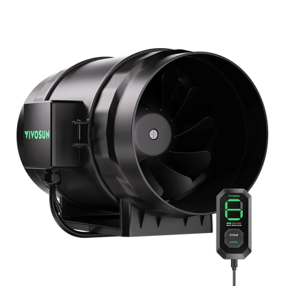 AeroZesh Inline EC Fan - S4 Inline EC Fan 4″ (353 m³/hr) + E12 Controller - DiscountHydro.com - 88.99 - Fans & Filters > Fan Controllers, Fans & Filters > Inline / Intake Fans, Vivosun
