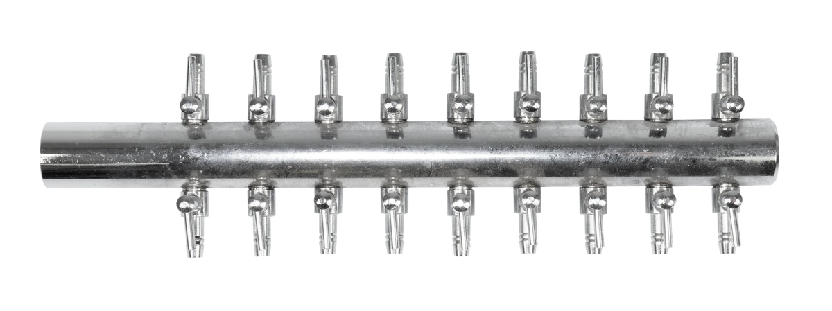Air-Pump Manifold The Air-Pump manifold is ideal for splitting airlines coming from a larger air pump or compressor. It is