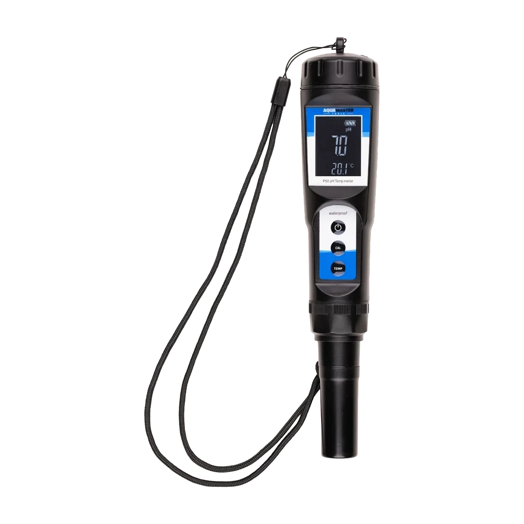 Aqua Master: PH Temp Meter P50 Pro Exclusive to G.A.S, the fully calibrated Aqua Master pH Temp Meter P50 Pro provides