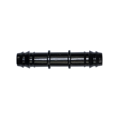 Barbed Connector A barbed connector is an easy and inexpensive way to join two low-pressure pipes.