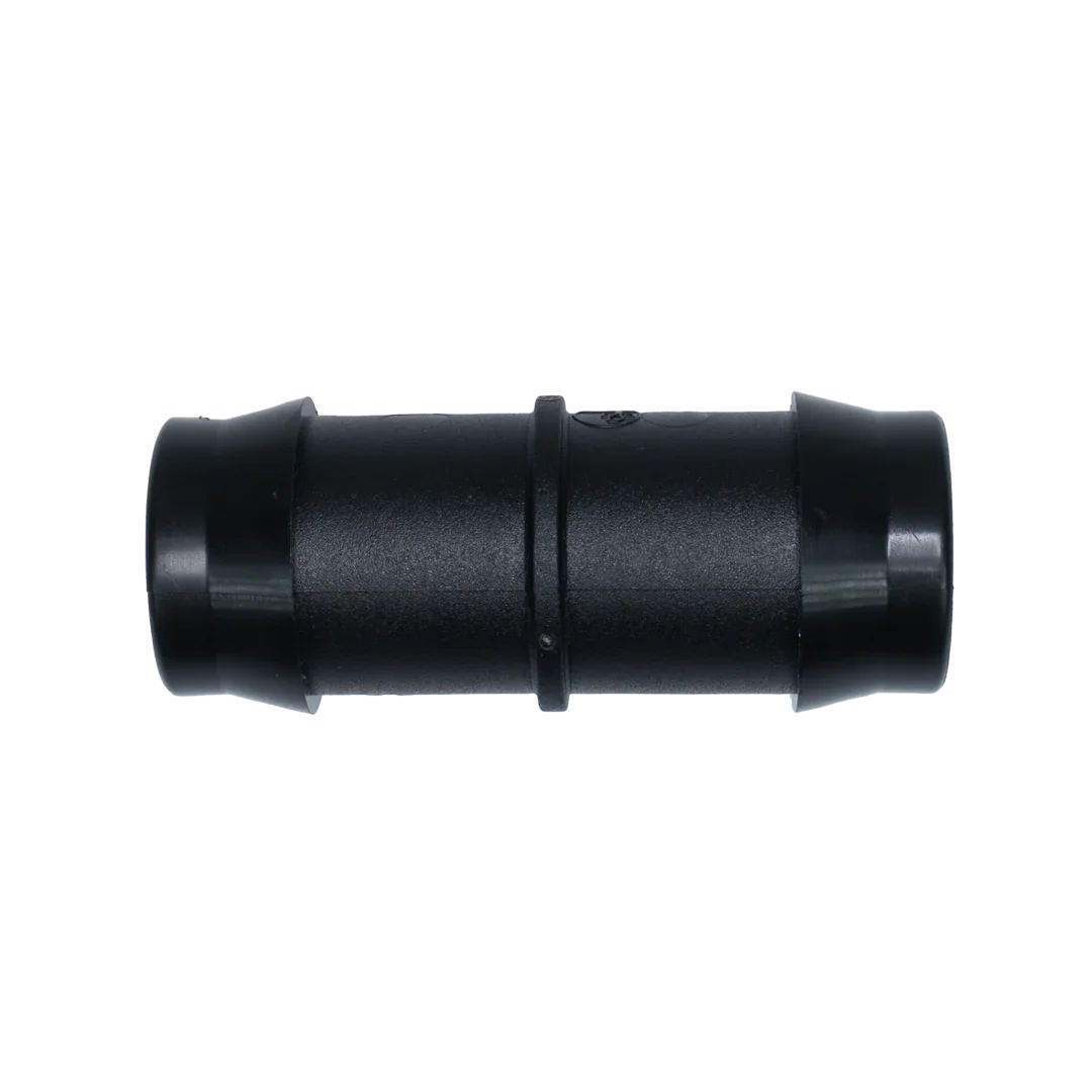 Barbed Connector A barbed connector is an easy and inexpensive way to join two low-pressure pipes.