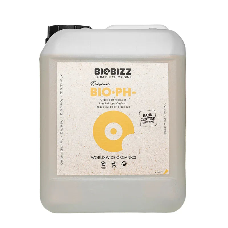 BioBizz Bio PH Down Fine-tune your nutrient solution the natural way with this organic pH regulator designed specifically