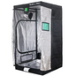 BudBox Pro grow tent with silver reflective internal panels on a white background