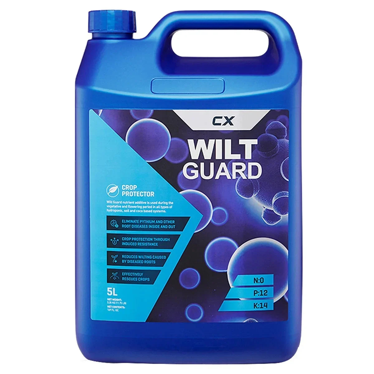 Wilt Guard RESERVOIR AND MEDIUM MAINTENANCE Wilt Guard nutrient additive is used during the vegetative and flowering period