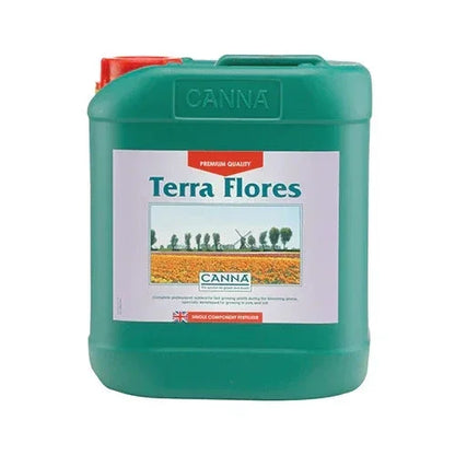 CANNA Terra Flores is a high-performance base nutrient made for the flowering stage. It's designed for growing plants in