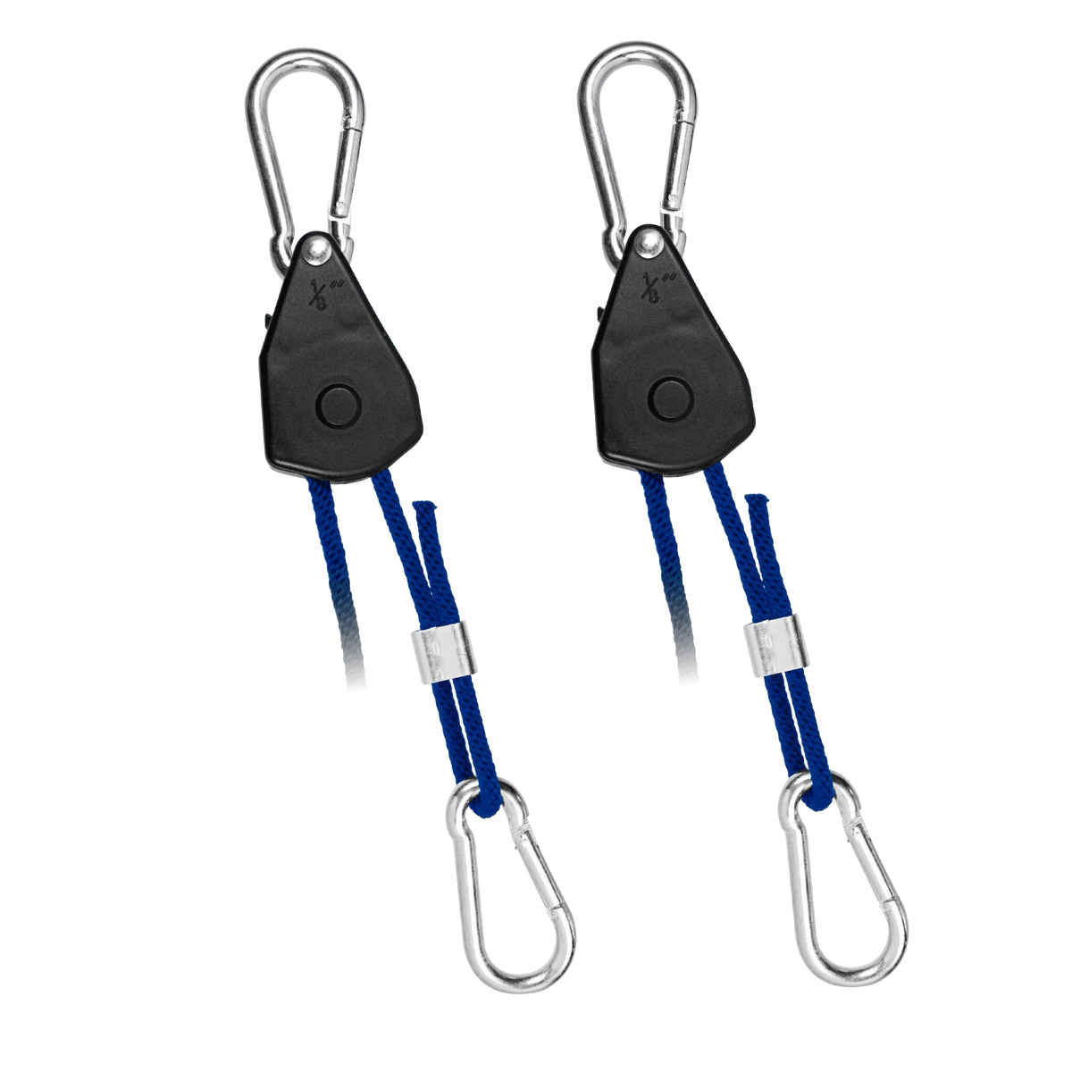 Strong easy to adjust rope ratchets. Great to mount your equipment in your grow room. Strong durable metal gears.