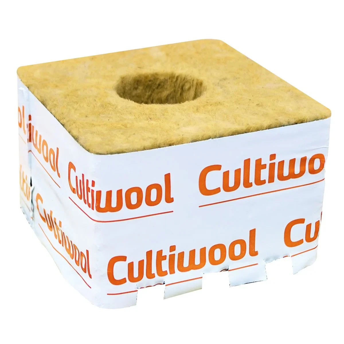 The Rockwool Cube with Large Hole is ideal for use with the larger Rockwool cubes or round Rockwool plugs. The cubes have an