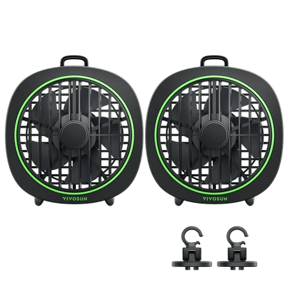 VIVOSUN AeroWave D4 Clip Fan 4″ – USB TWIN BLK - Default Title - DiscountHydro.com - 28.99 - ErithHorticulture, Fans & Filters > Circulations Fans