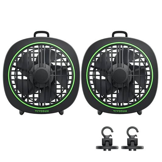 VIVOSUN AeroWave D4 Clip Fan 4″ – USB TWIN BLK