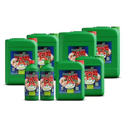DutchPro Hydro/Coco Bloom A + B Hard Water Hydro/Coco base feeds for your most intense yield! Tailored specifically for