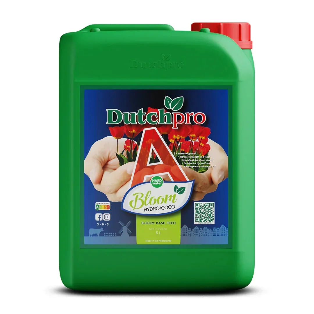 DutchPro Hydro/Coco Bloom A + B Hard Water Hydro/Coco base feeds for your most intense yield! Tailored specifically for