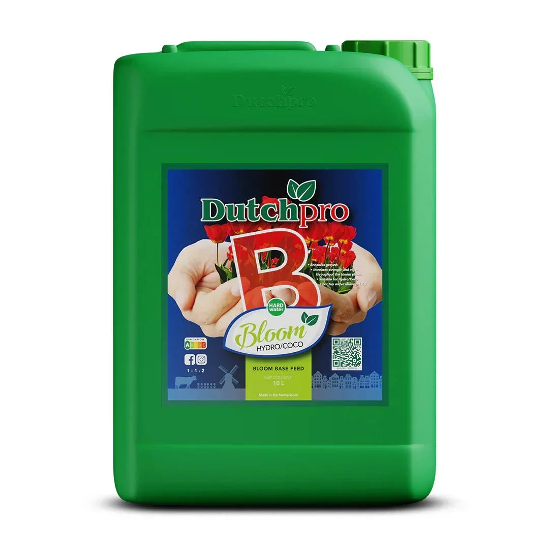 DutchPro Hydro/Coco Bloom A + B Hard Water Hydro/Coco base feeds for your most intense yield! Tailored specifically for