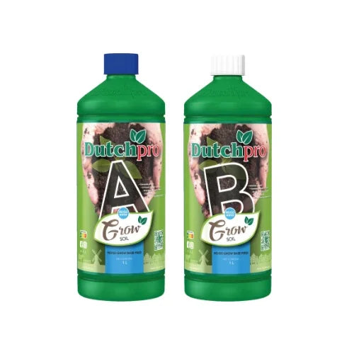DutchPro Hydro/Coco Grow A + B Soft Water Hydro/Coco base feeds for your most intense yield! Tailored specifically for