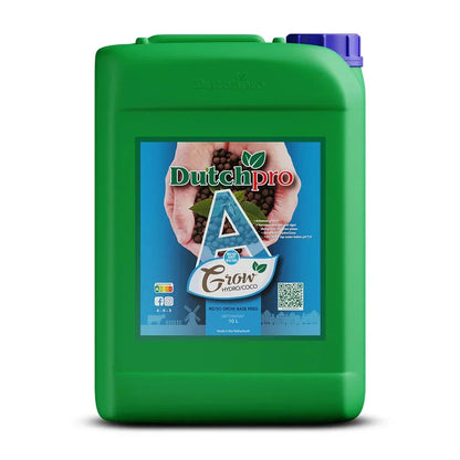 DutchPro Hydro/Coco Grow A + B Soft Water Hydro/Coco base feeds for your most intense yield! Tailored specifically for