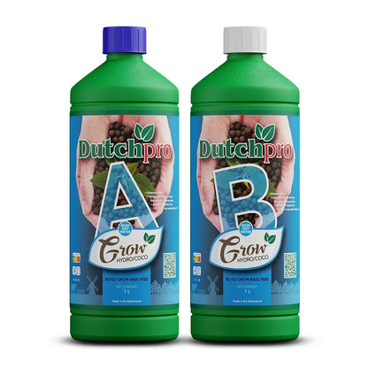 DutchPro Hydro/Coco Grow A + B Soft Water Hydro/Coco base feeds for your most intense yield! Tailored specifically for