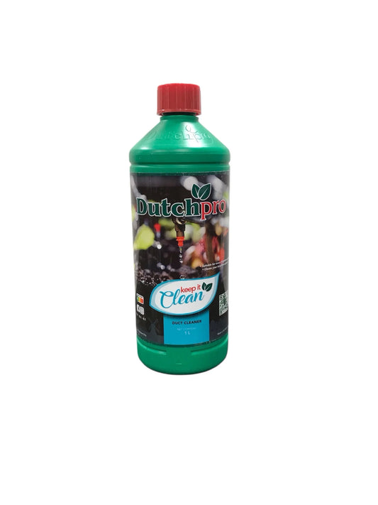Dutch Pro Keep It Clean frees your drip grow system from blockages and ensures optimum performance. The product is a drip