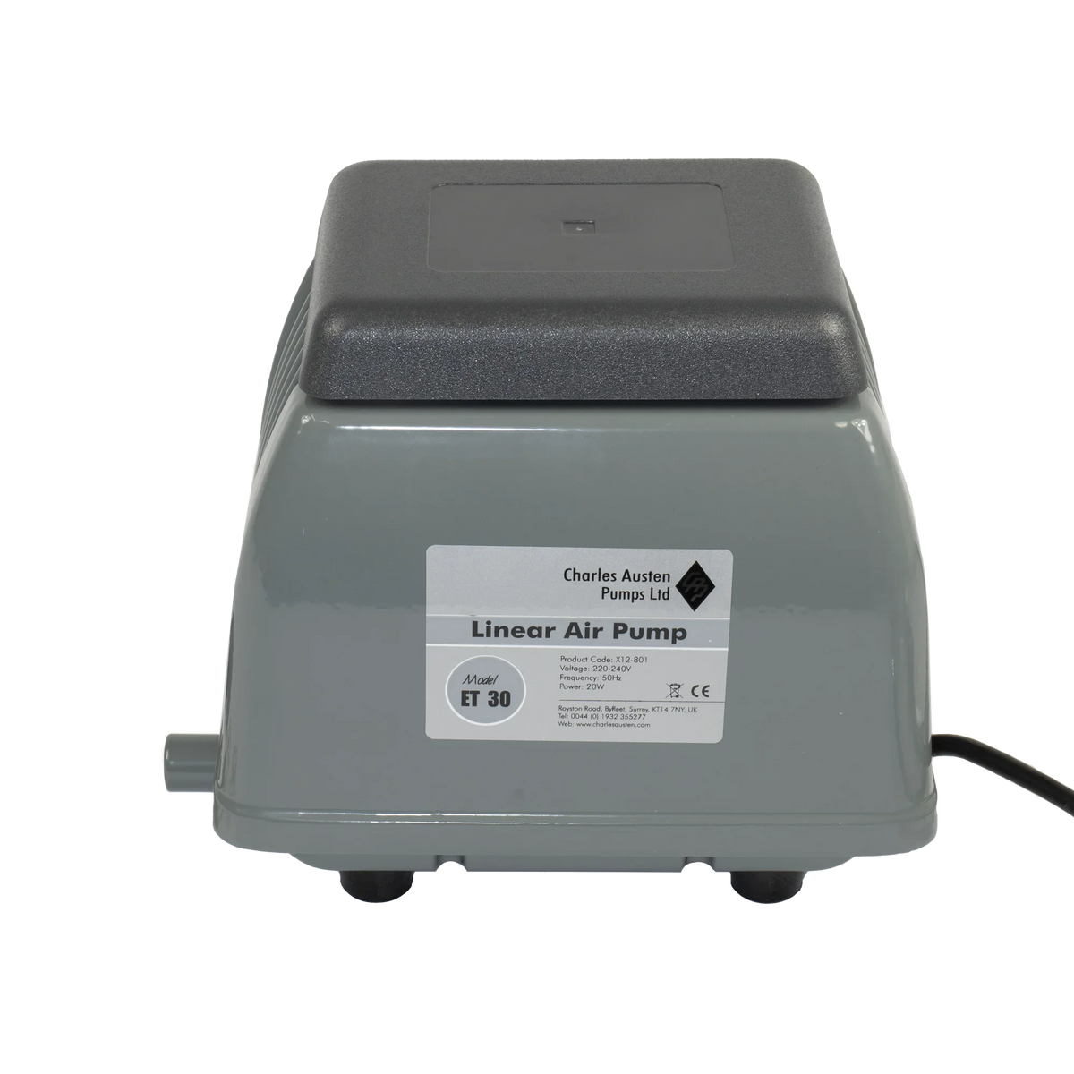 ET Air Pumps The ET series range of air pumps ensures that there is plenty of water movement in aquatic applications,