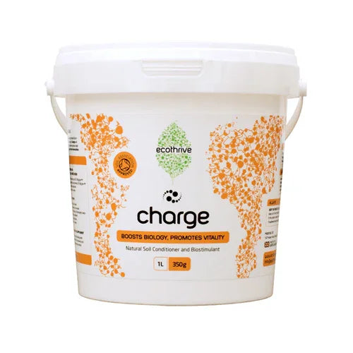 Charge is a 100% naturally-produced potting soil enhancer that confers a whole host of biological benefits to your plants.