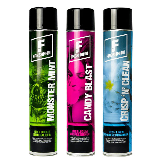 FRESHHH!!! Air Fresheners Provide growers with a quick and easy way to get odours under control with FRESHHH!!! air
