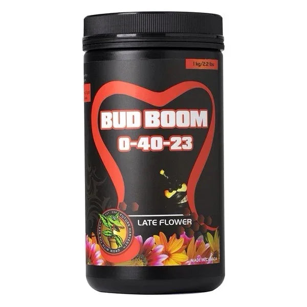 Bud Boom The Ultimate Bud Hardener and Finisher Introducing Bud Boom, your go-to late flowering hardener and finisher