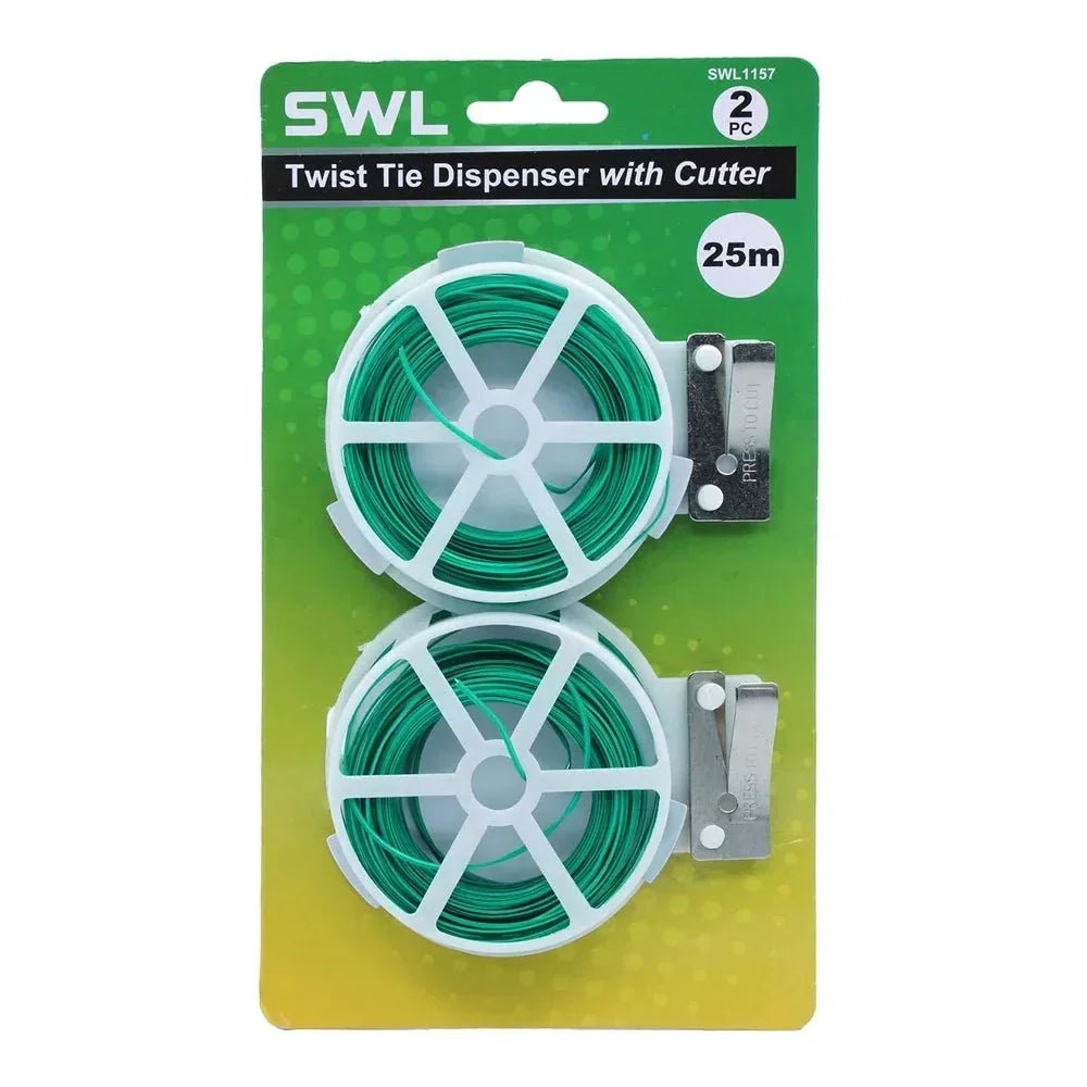 Garden Twist Tie is a green PVC-coated garden wire - an essential to a grower’s hydroponic tool kit. Ideal for tying,