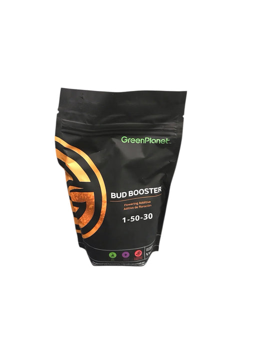 Green Planet Bud Booster is a concentrated flowering additive designed to increase bud density and overall yield during the