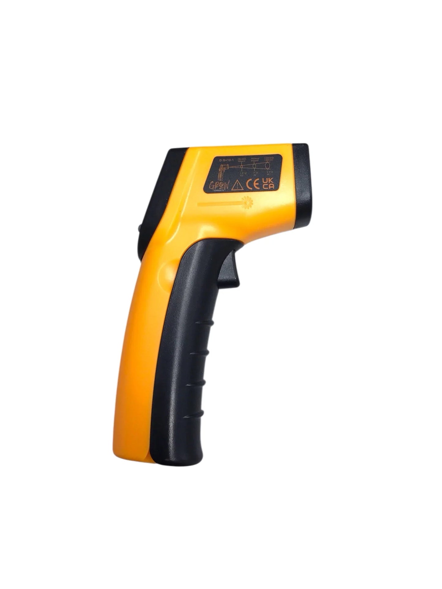 A laser thermometer for quick, non-contact surface temperature readings around your grow room, lights, and equipment — handy