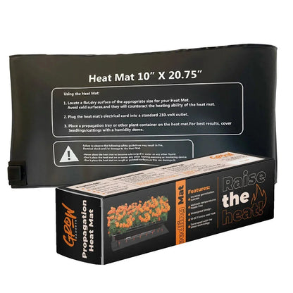 Grow Gadgets Heated Mat Warm your seedlings up to 20℃ above room temperature. This durable, waterproof mat accelerates