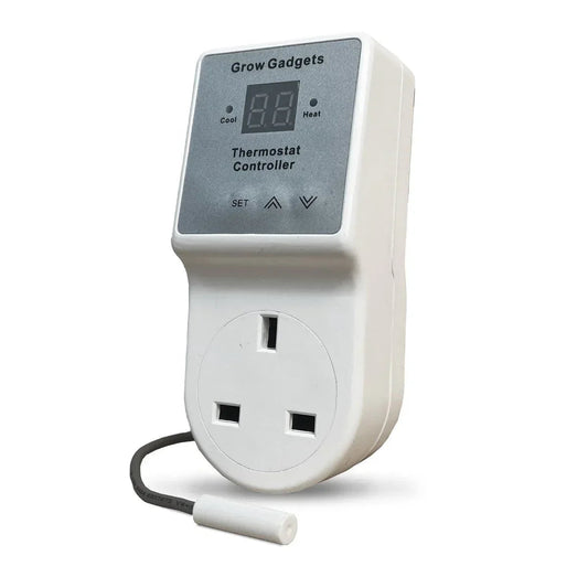Grow Gadgets Temperature Controller Control your grow room temperature to an accuracy of 1oC with a Grow Gadgets Temperature