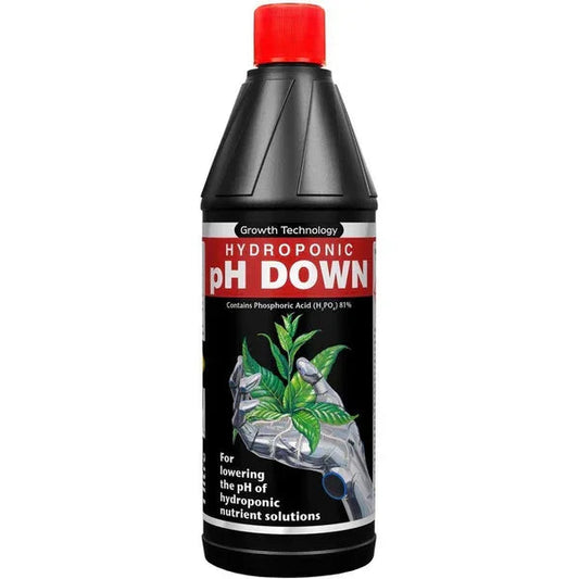 Growth Technology PH Down (81%- Professional) - 1 Litre - DiscountHydro.com - 14.90 - Nutrients & Additives > EC & PH Management