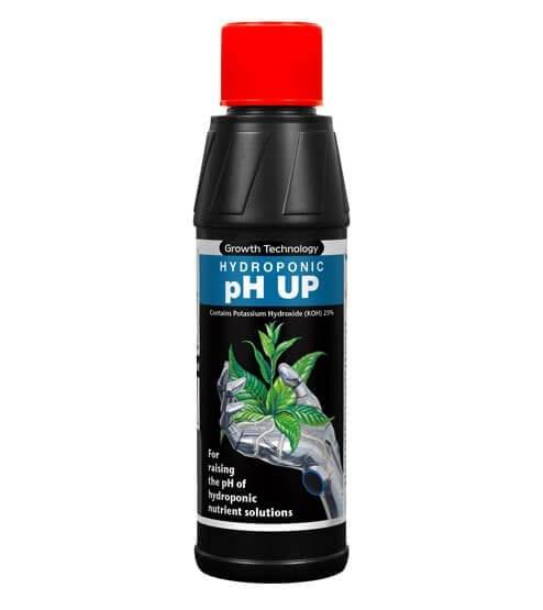 Potassium hydroxide 25%. Used to raise the pH of nutrient solutions. It is a very basic (alkaline) solution and should be