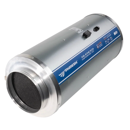 Phresh HyperFan V2 EC Silenced (Stealth) - 8 inch 200mm - 1230 m3/hr - HFS200V2