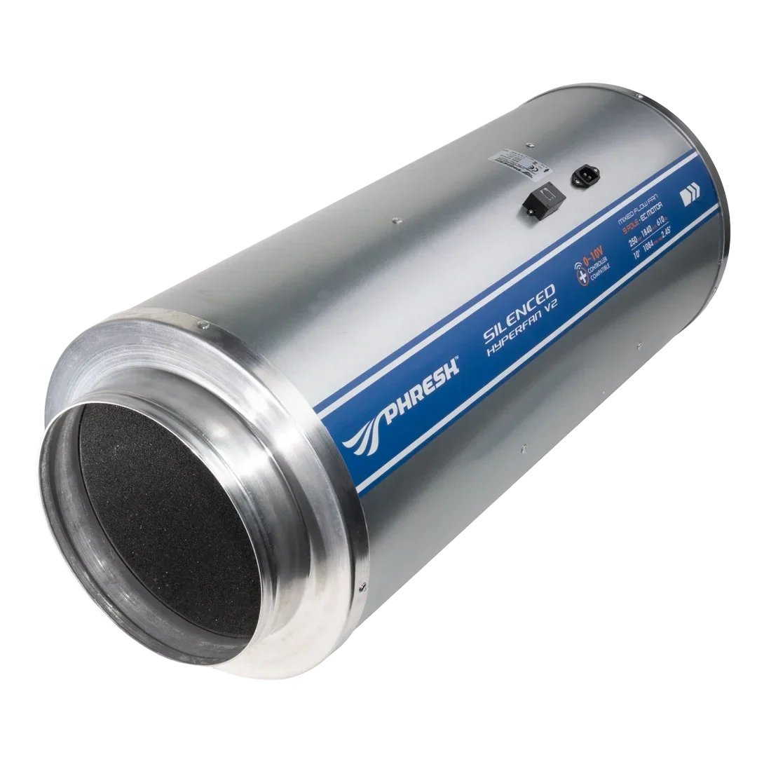 Phresh HyperFan V2 EC Silenced (Stealth) - 10 inch 250mm - 1810 m3/hr - HFS250V2