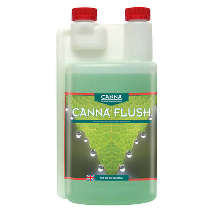 Two bottles of Canna Flush on a white background