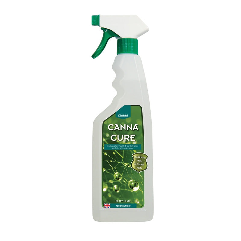 Canna Cure spray bottle on a white background