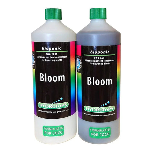 HydroTops Coco Bloom A+B HydroTops Coco Bloom is a premium 2-part bio-organic nutrient designed specifically for plants