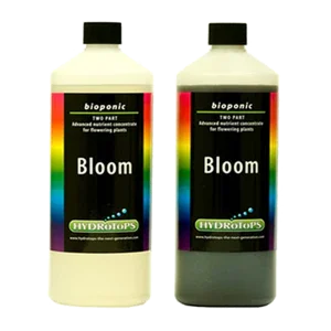 HydroTops Bio-Organic Nutrient - Hydro Bloom 2 part Nutrient. Hydrotops Bloom nutrient concentrates are formulated for the