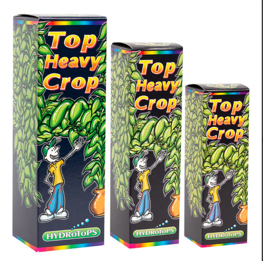 Group Image of all sizes available for the HydroTops Top Heavy Crop