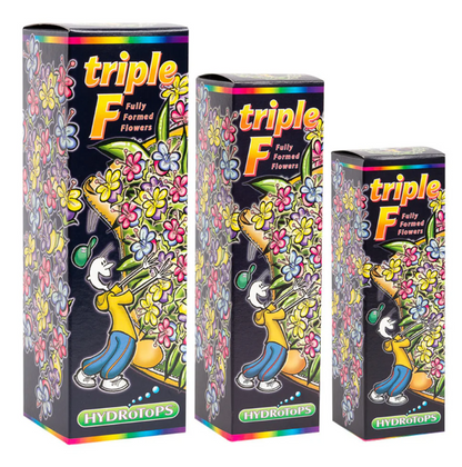 Group image of all sizes of the HydroTops Triple F Products 