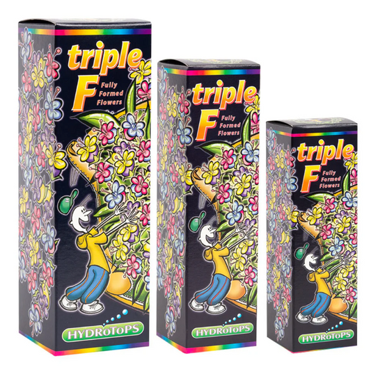 Group image of all sizes of the HydroTops Triple F Products 