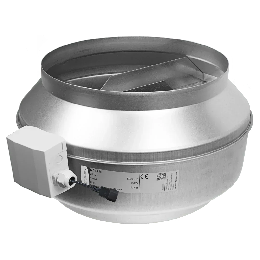 K Fan EC The K EC fan uses state of the art EC technology. The motor control and protection electronics are built into the